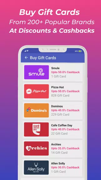 Zingoy: Gift Cards & Cashback Tangkapan skrin 2