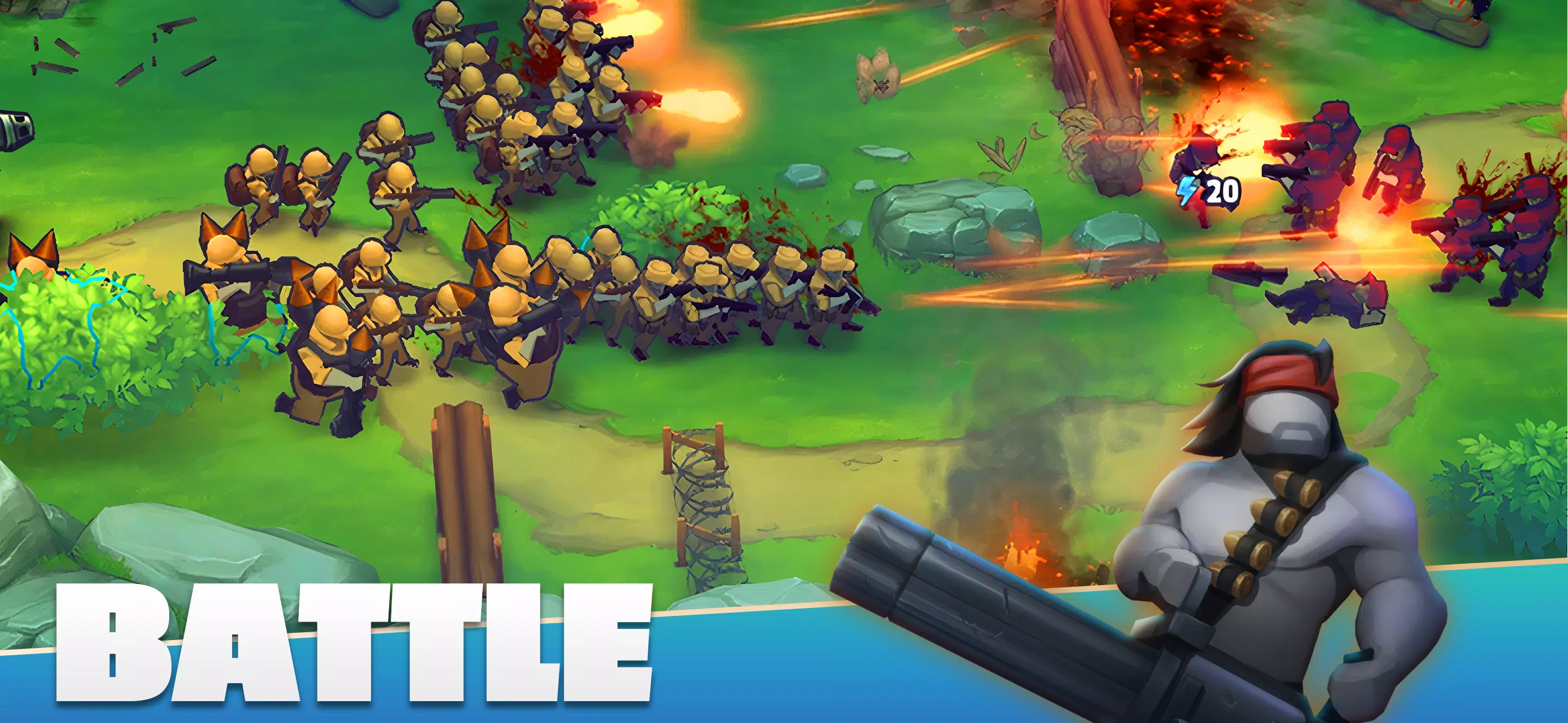 GUNS UP! Mobile War Strategy 스크린샷 0
