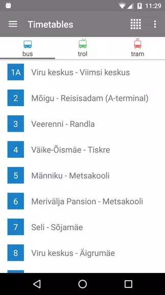 Tallinn Transport - timetables Zrzut ekranu 0