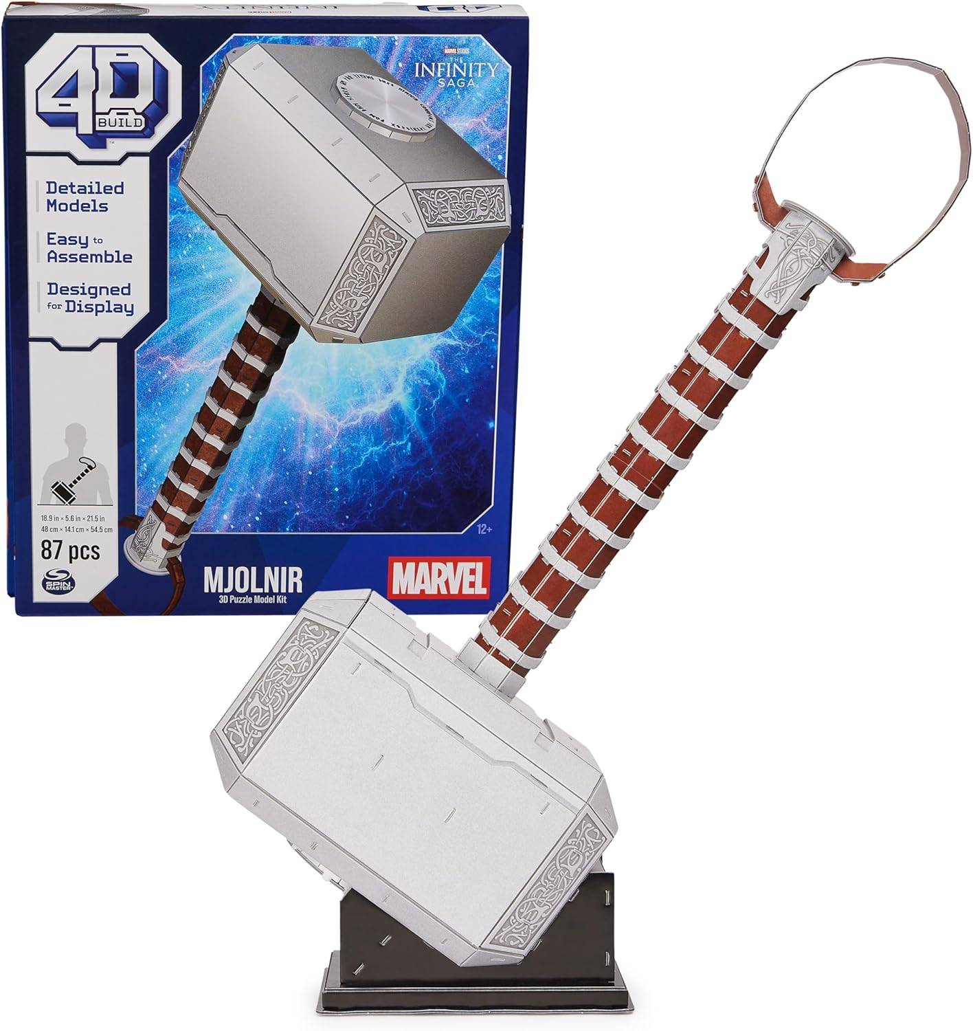 Marvel Mjolnir Thor Hammer 3D Puzzle Model Kit