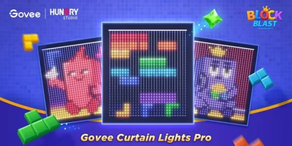 Govee 攜手 Block Blast! 合作推出窗簾燈專業版