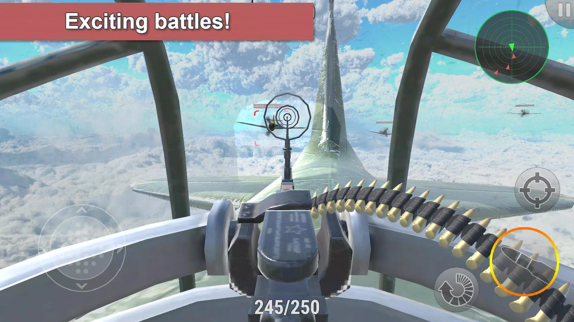 Air Defender: Bomber Simulator ဖန်သားပြင်ဓာတ်ပုံ 1