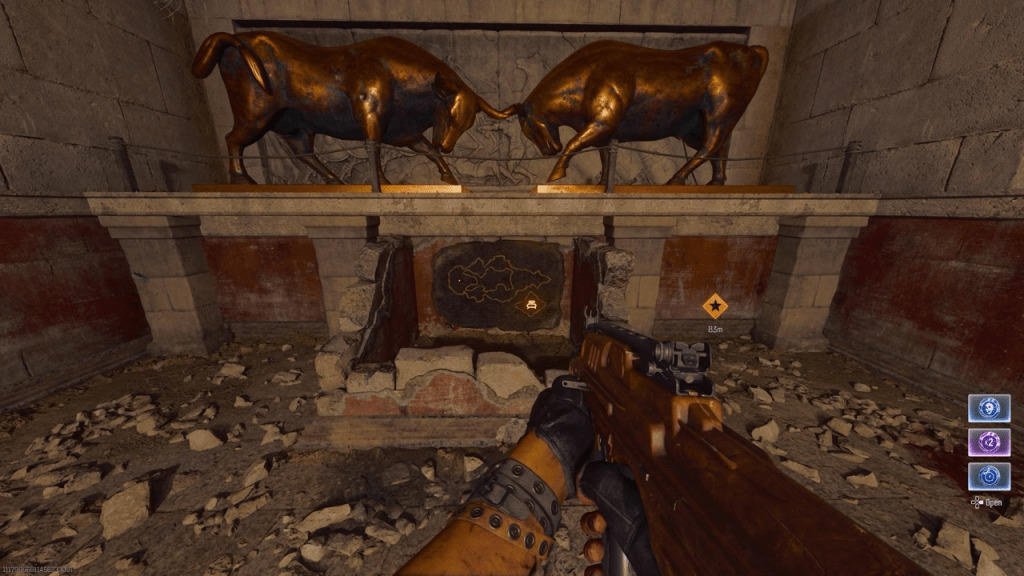 Pack-a-Punch machine locations in The Tomb map
