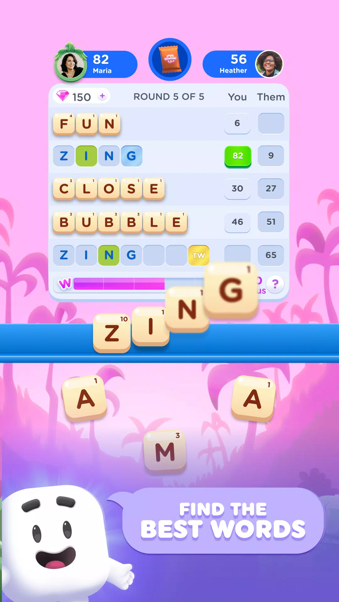 Wordzee! - Social Word Game ဖန်သားပြင်ဓာတ်ပုံ 0