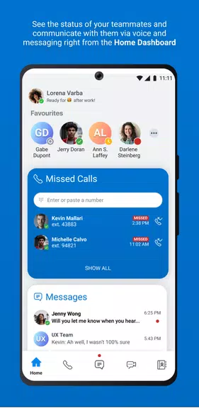 Schermata Mitel One 0