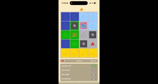 エルダーミースのゲームプレイタイルのスクリーンショットそのさまざまなメカニズムを紹介する
