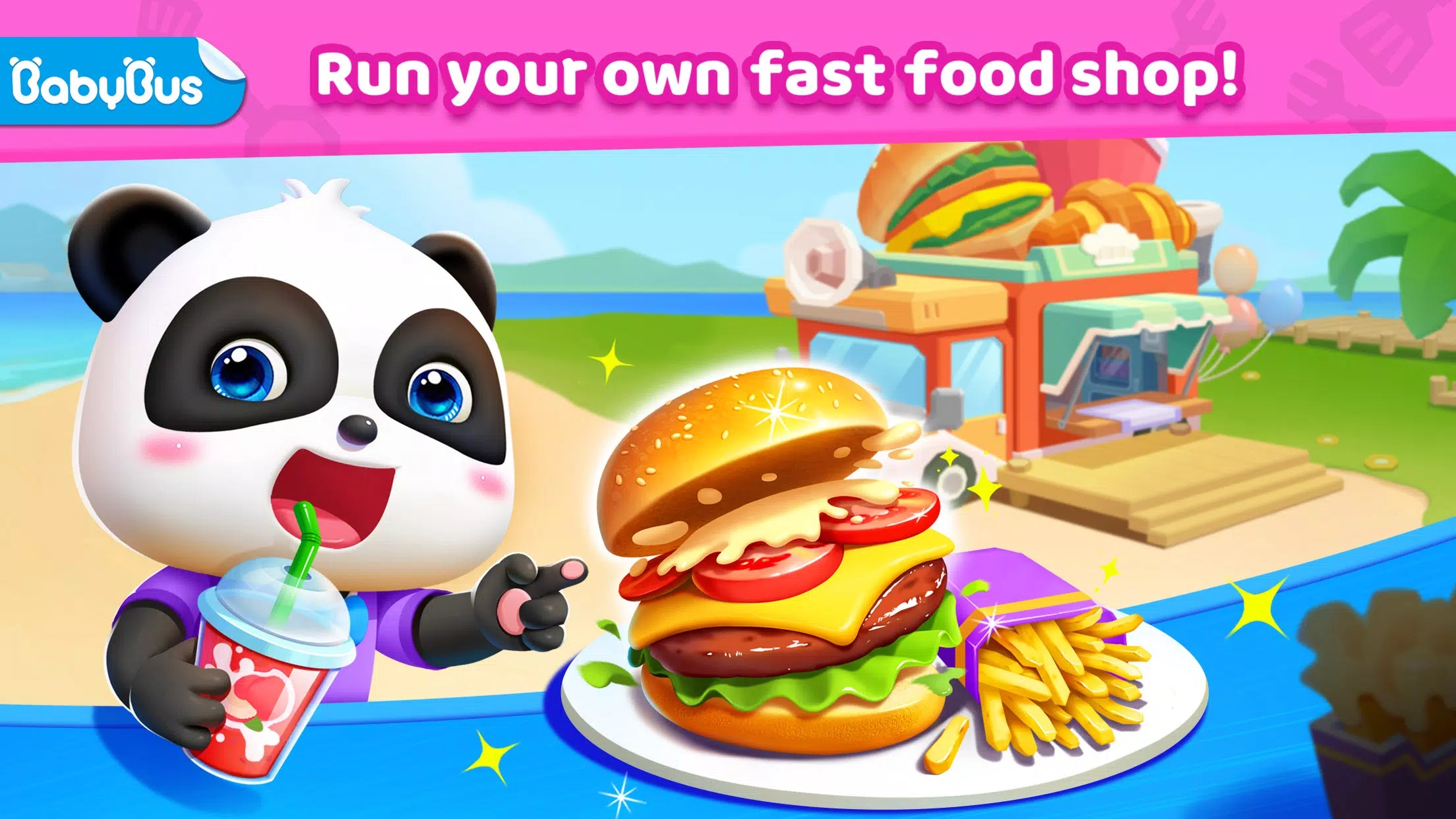 Little Panda’s Fast Food Cook Captura de tela 0