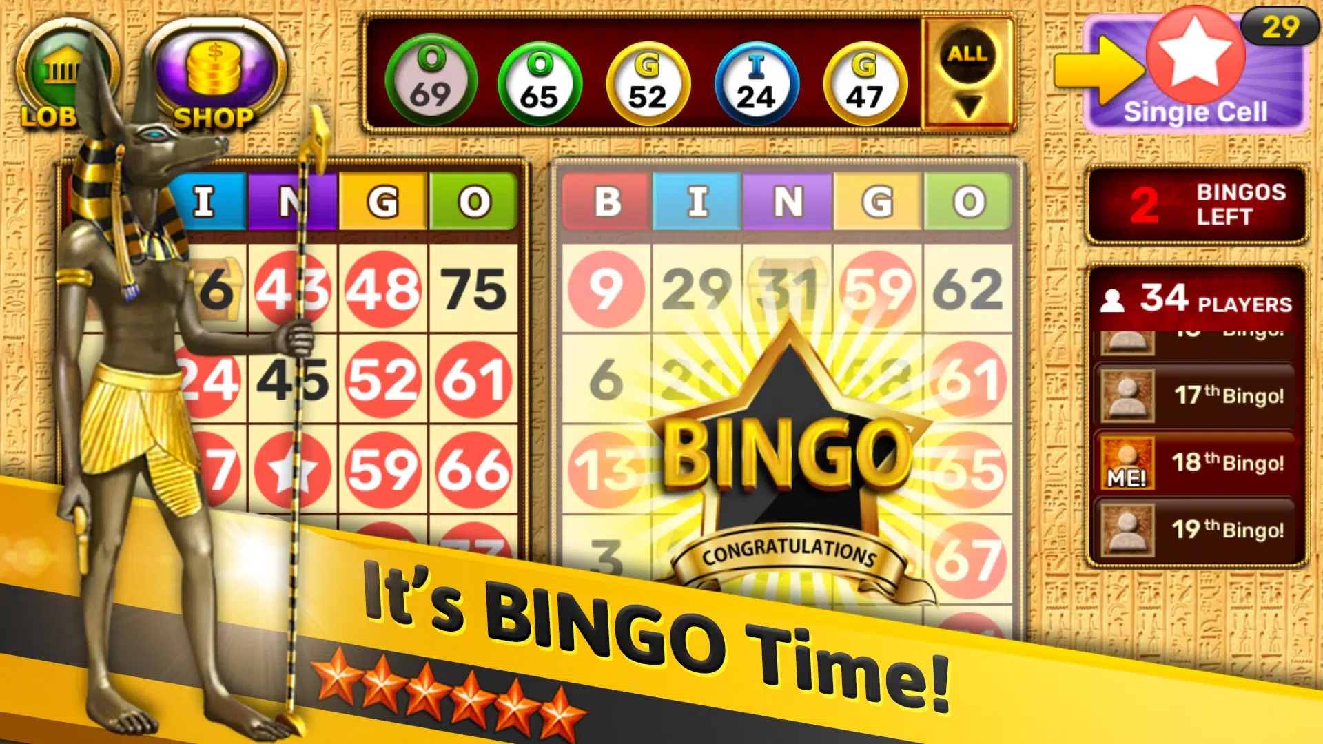 Bingo - Pharaoh’s Way Скриншот 0