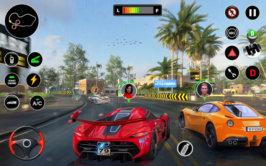 Racing in Highway Car 3D Games Captura de tela 2