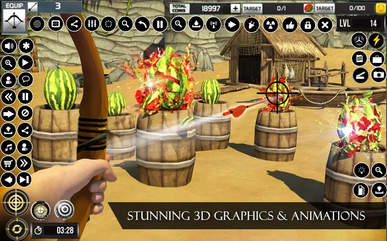Watermelon Archery Games 3D Tangkapan skrin 1