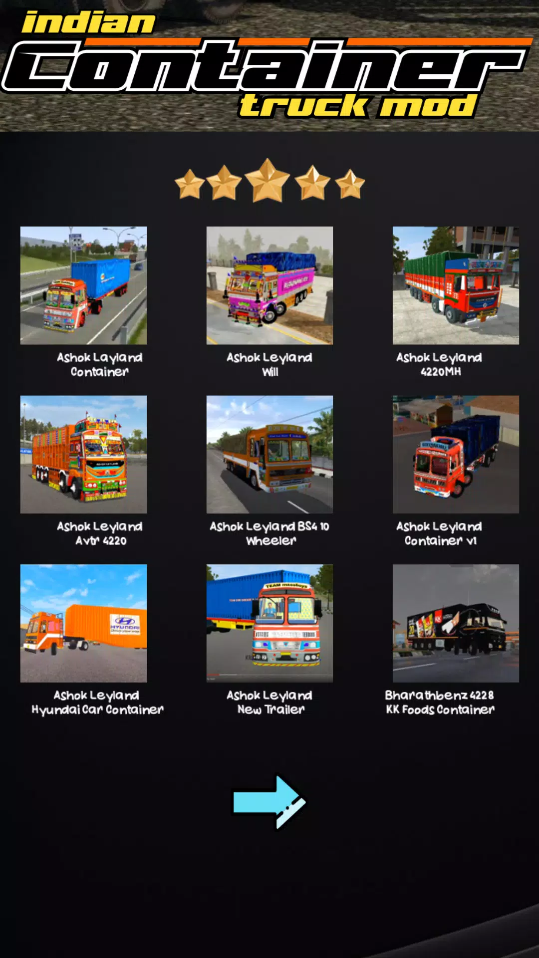 Indian Container Truck Mod Captura de tela 1