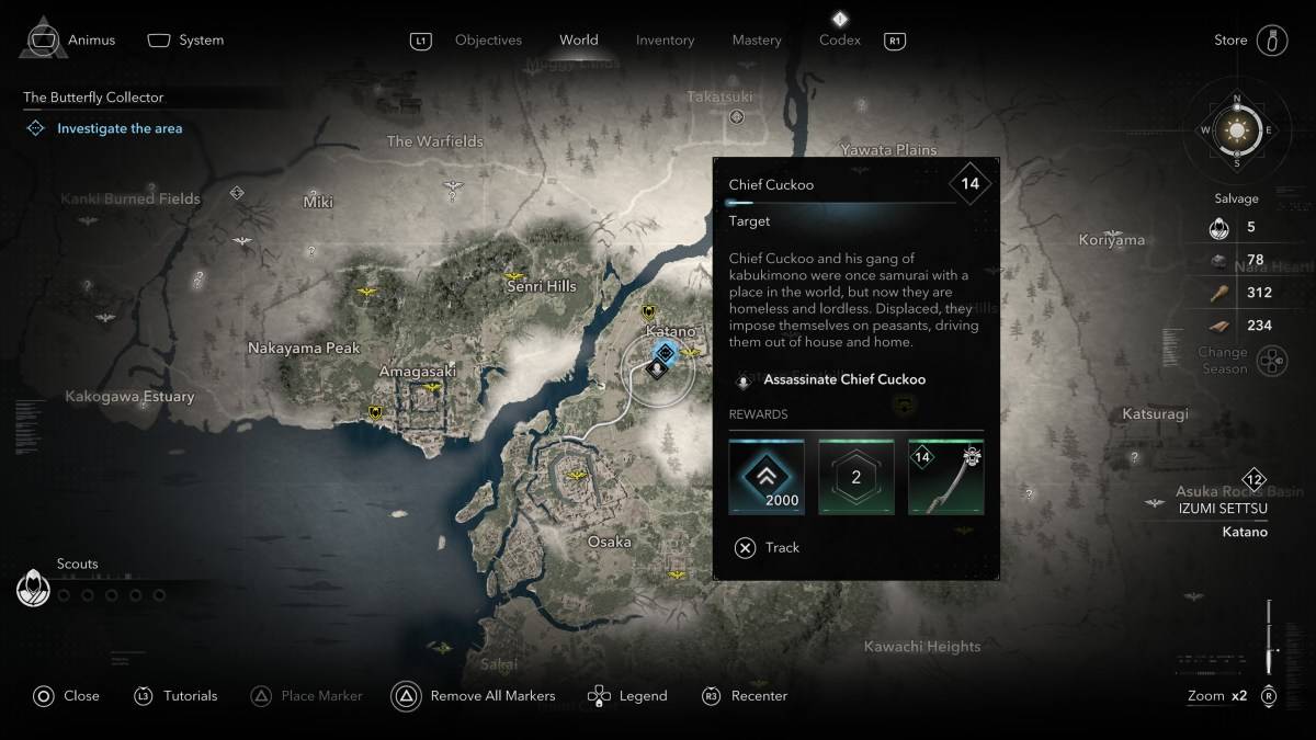 如何和何處在刺客信條陰影中找到所有的Kabukimono成員