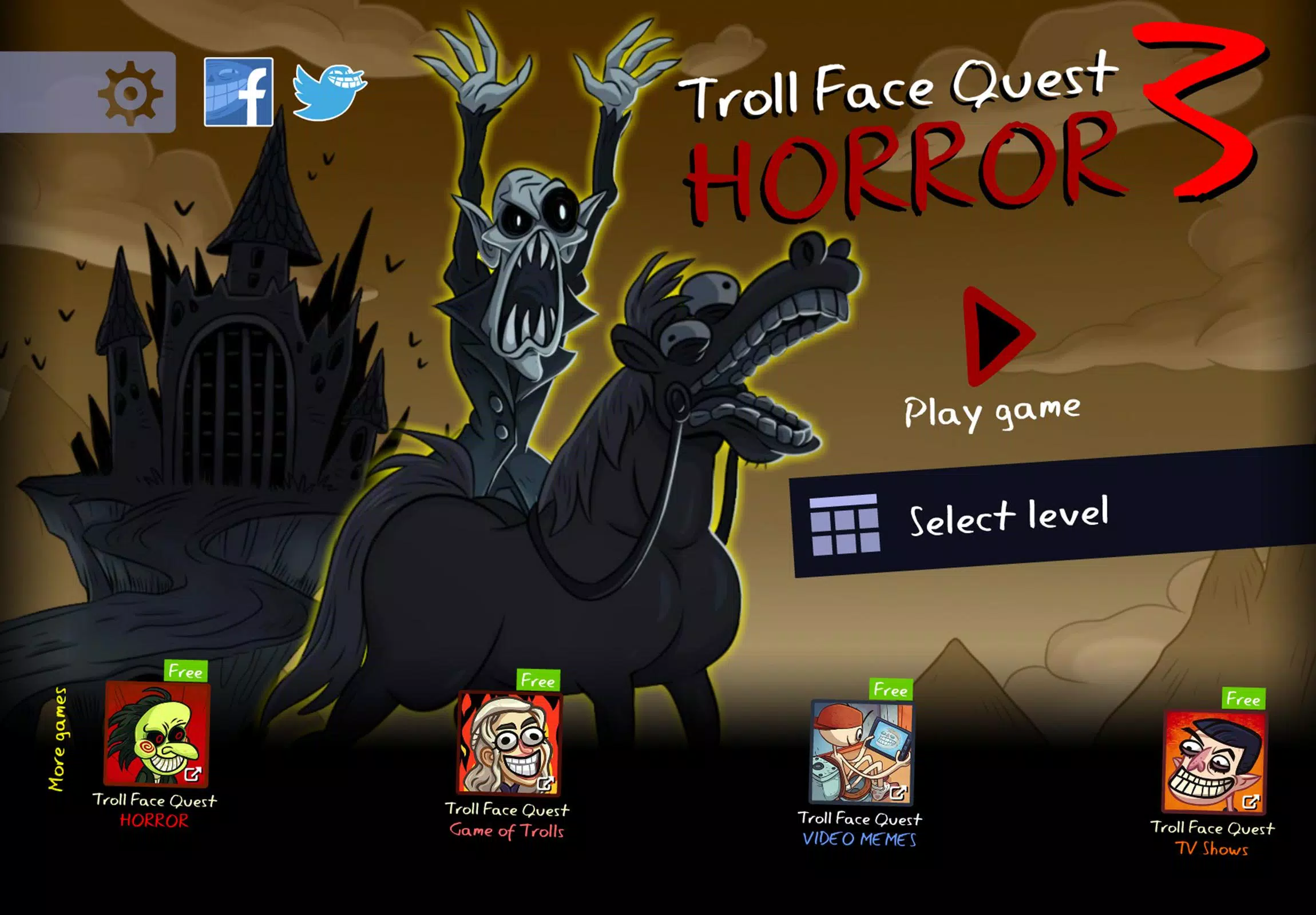 Troll Face Quest: Horror 3 ဖန်သားပြင်ဓာတ်ပုံ 0