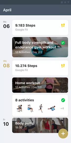 MyPersonalTrainer - FitnessApp Tangkapan skrin 1