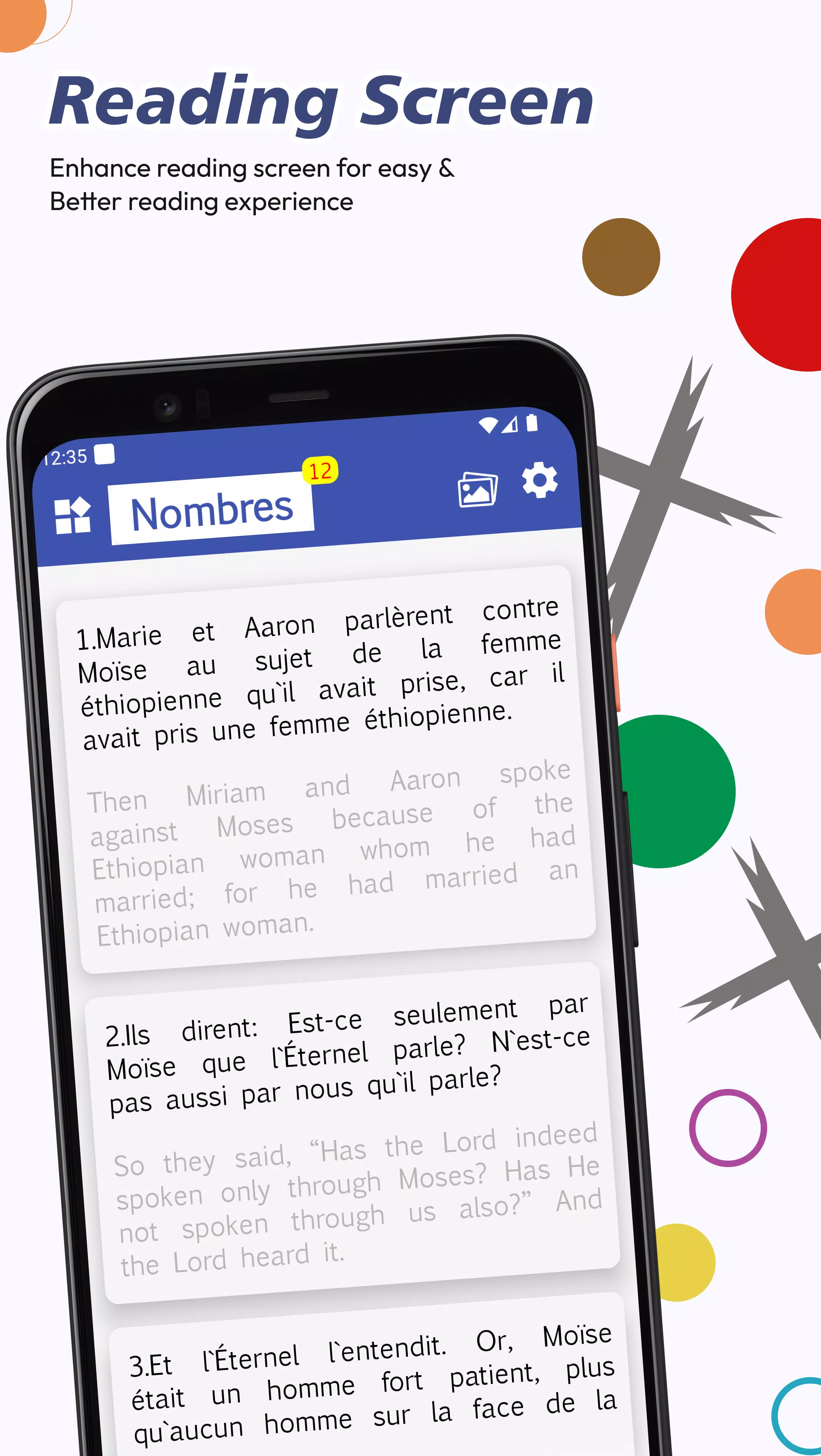 French English Bible Ekran Görüntüsü 0