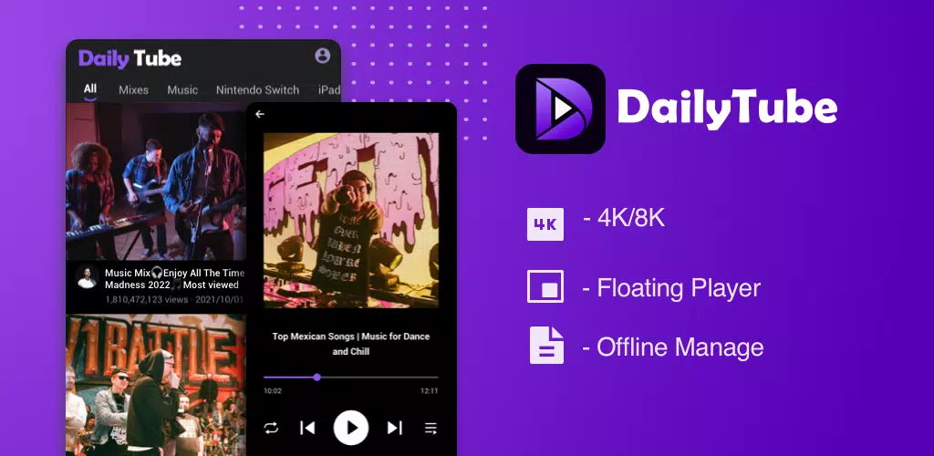 DailyTube Captura de pantalla 0