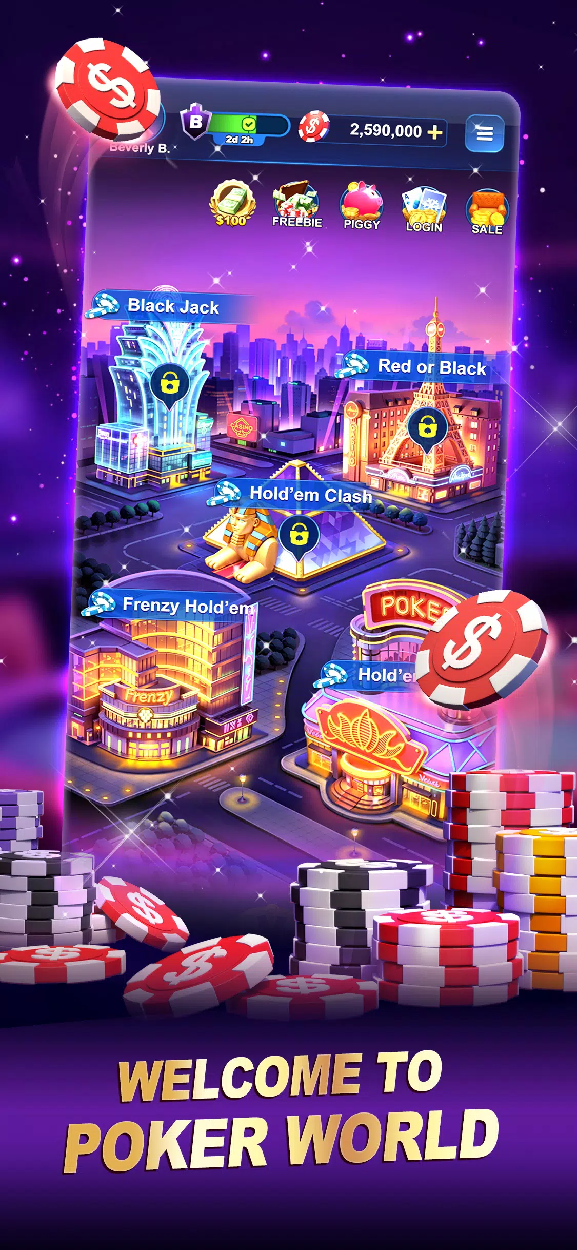 Poker World-Hold’em Frenzy應用截圖第0張