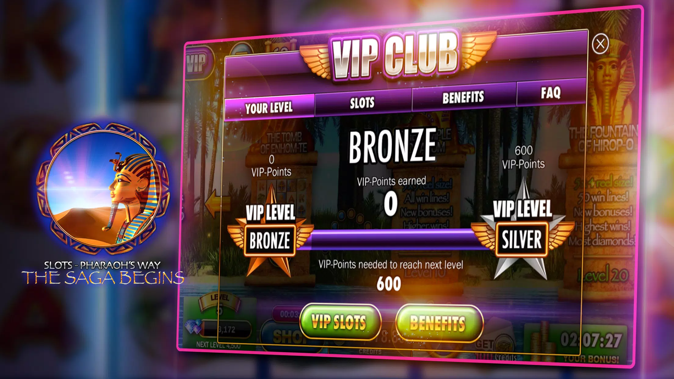 Slots - Pharaoh’s Way Casino Capture d'écran 3