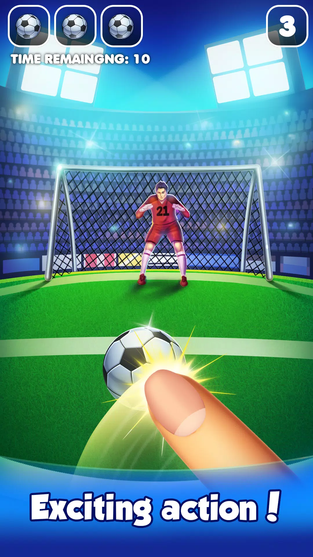 Schermata Flick Football : Soccer Game 0
