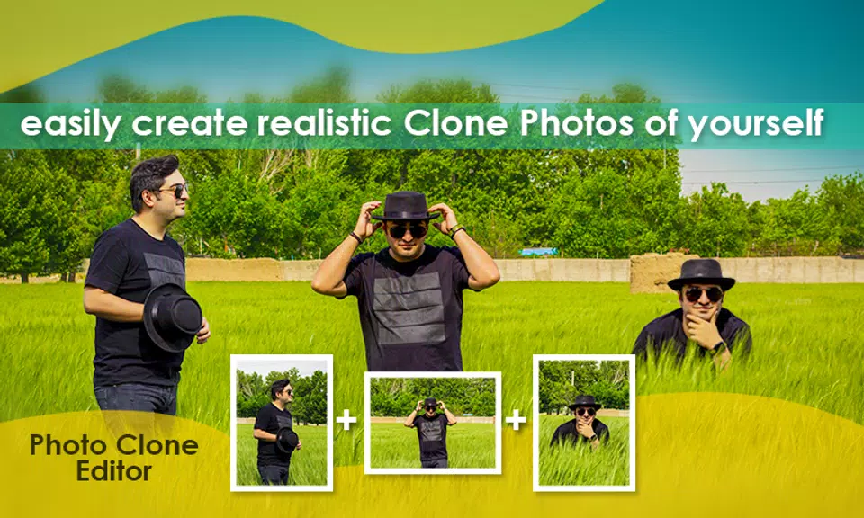 Photo Clone App twins Editor Captura de tela 1