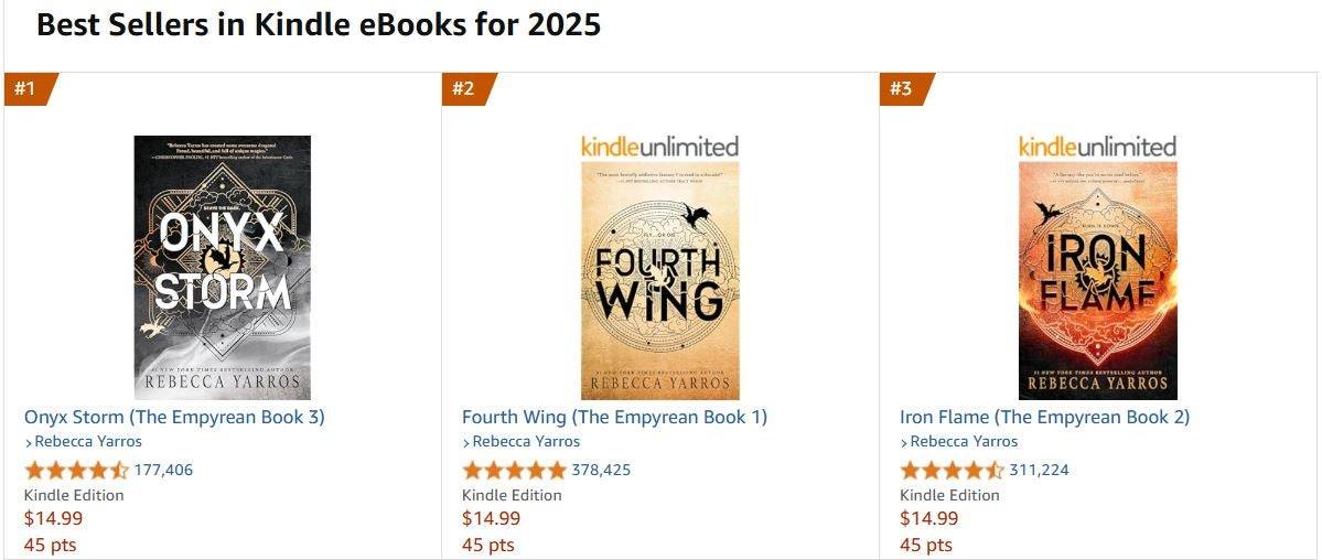 Quarto Livros de Asa Top Amazon Kindle Best Sellers em 2025