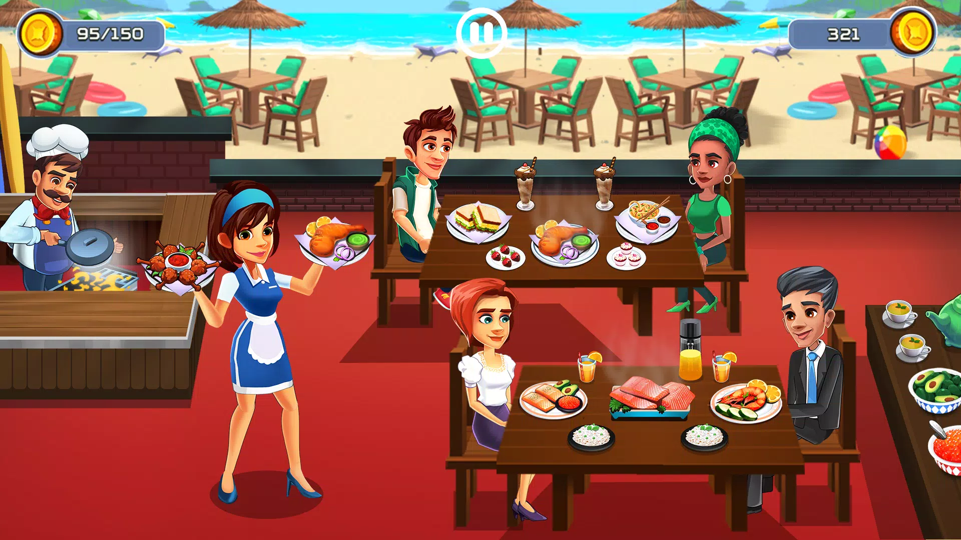 Cooking Cafe - Food Chef Captura de pantalla 0