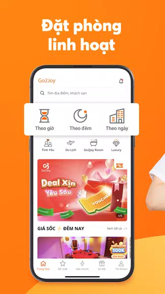 Go2Joy - Hourly Booking App Schermafbeelding 0