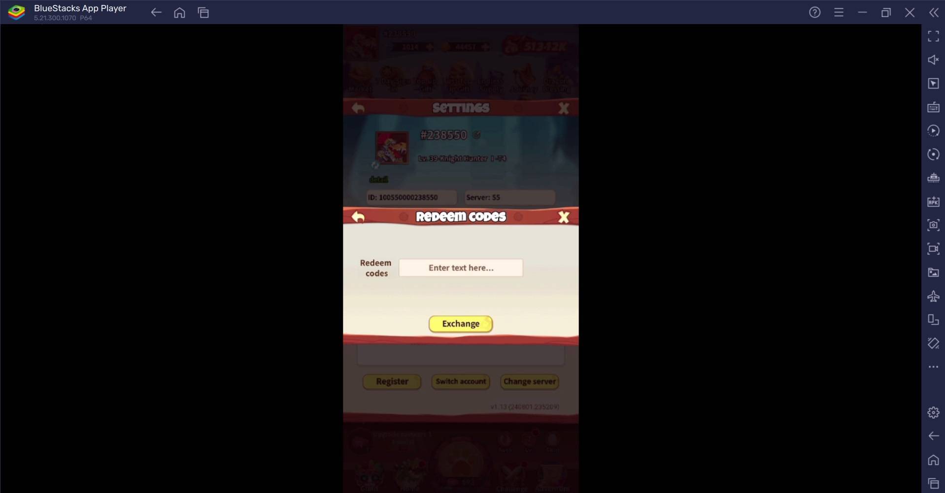 Red Dragon Legend-Hunger Chest solucionando os códigos de resgate </p> <p>
<strong> Se o seu código não estiver funcionando, tente estas etapas de solução de problemas: </strong>
</p>
<p> </p> Verifique o código: <ul> Verifique cuidadosamente os digitação, capitalização e caracteres especiais. <li>
<strong> </strong> Verifique a expiração: </li> Os códigos de resgate geralmente têm datas de expiração. Confirme seu código ainda é válido. <li>
<strong> </strong> conexão de internet: </li> Garanta uma conexão estável à Internet. <li>
<strong> </strong> Atualização do jogo: </li> update <li> para a versão mais recente. <strong>
</strong> Red Dragon Legend-Hunger Chest SUPORTE DE CONTATO: </li> Se os problemas persistirem, entre em contato com o suporte ao cliente do jogo, fornecendo o código e qualquer mensagem de erro. <li>
<strong>
</strong> Para uma experiência de jogo aprimorada, jogue </li> no seu PC ou laptop usando Bluestacks. </ul>                    </div>
                    <div class=