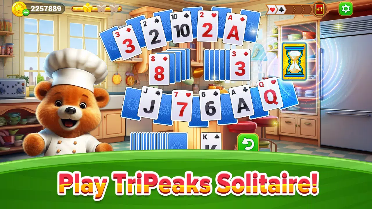 Cooking Solitaire Chef Bear 스크린샷 0