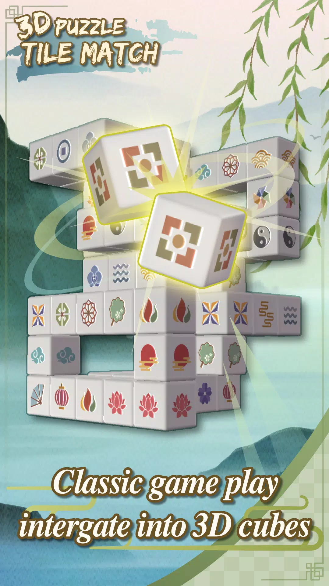 3D Tile Match Puzzle Captura de pantalla 1
