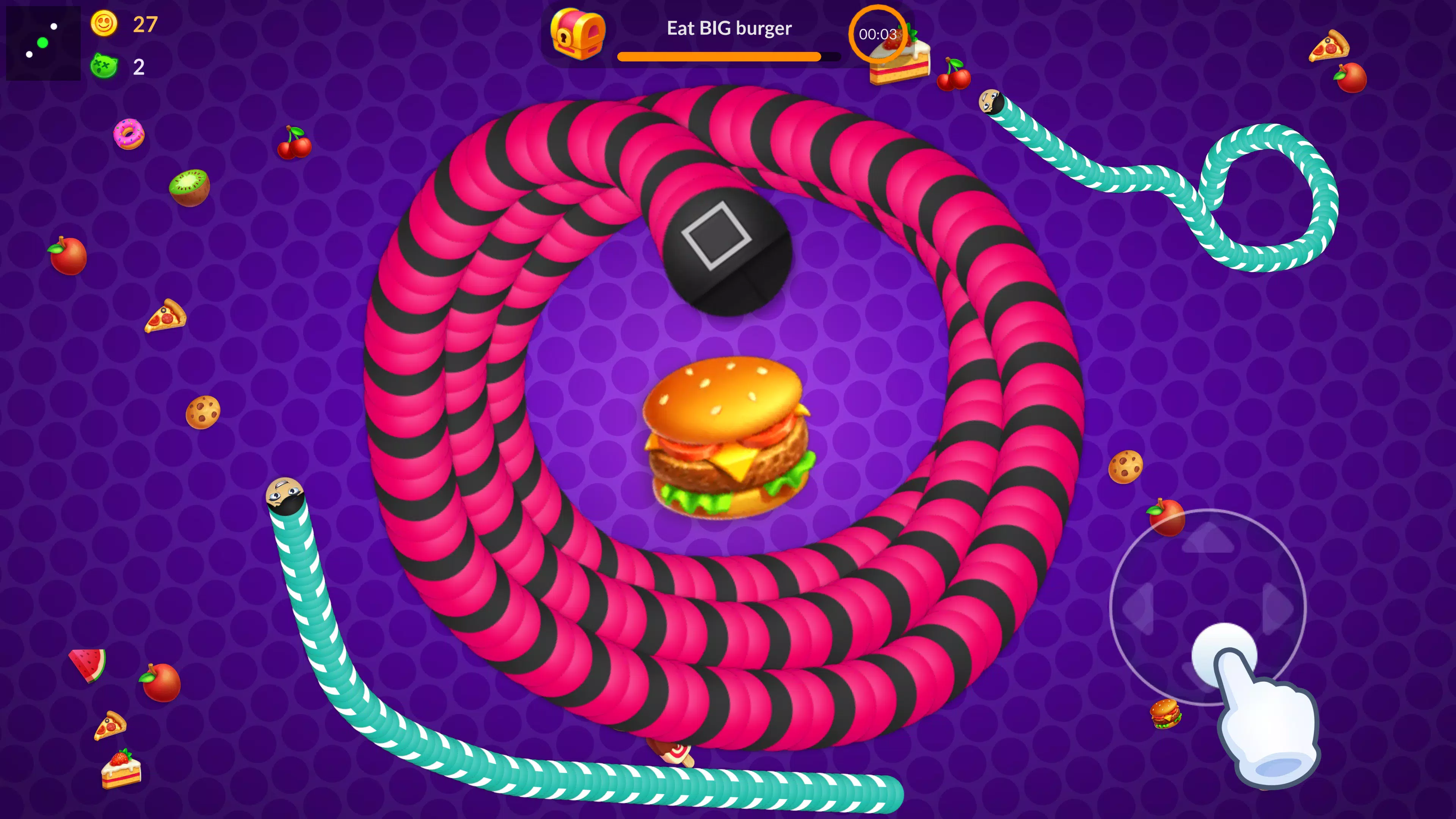 Snake vs Worms: Fun .io Zone应用截图第0张