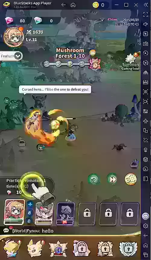 Tipps zum Gameplay von Monmate Master Idle Adventure