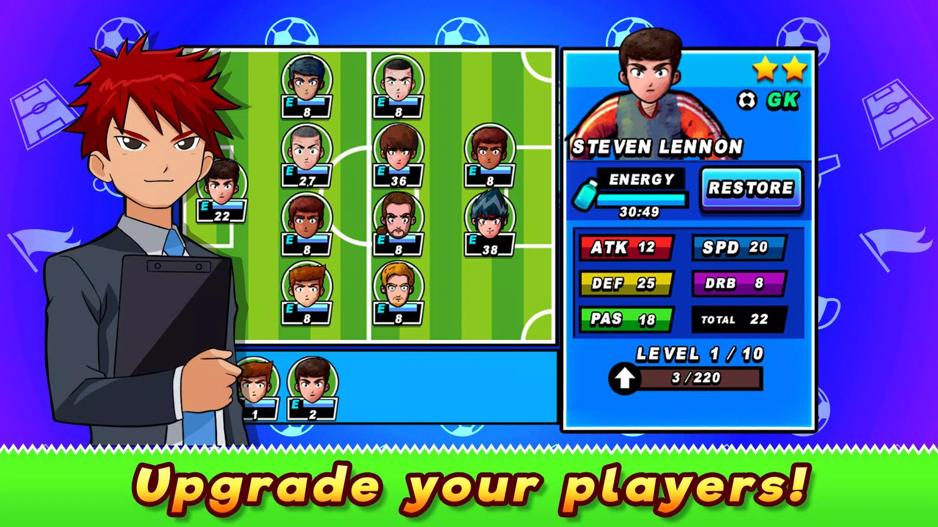 Soccer Heroes RPG Ekran Görüntüsü 1