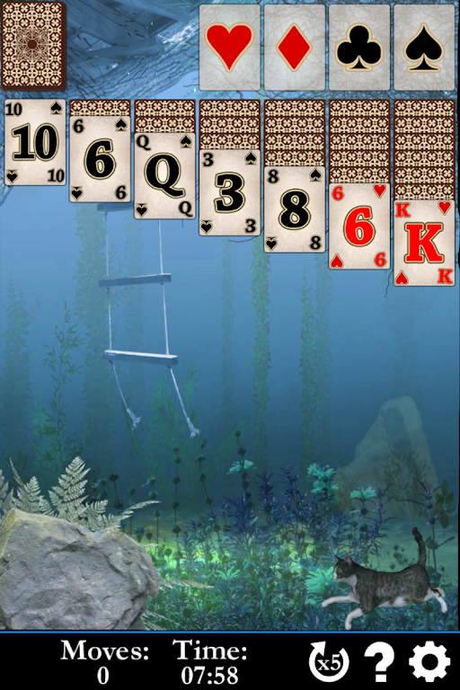 Schermata Pyramid Solitaire Water World 2