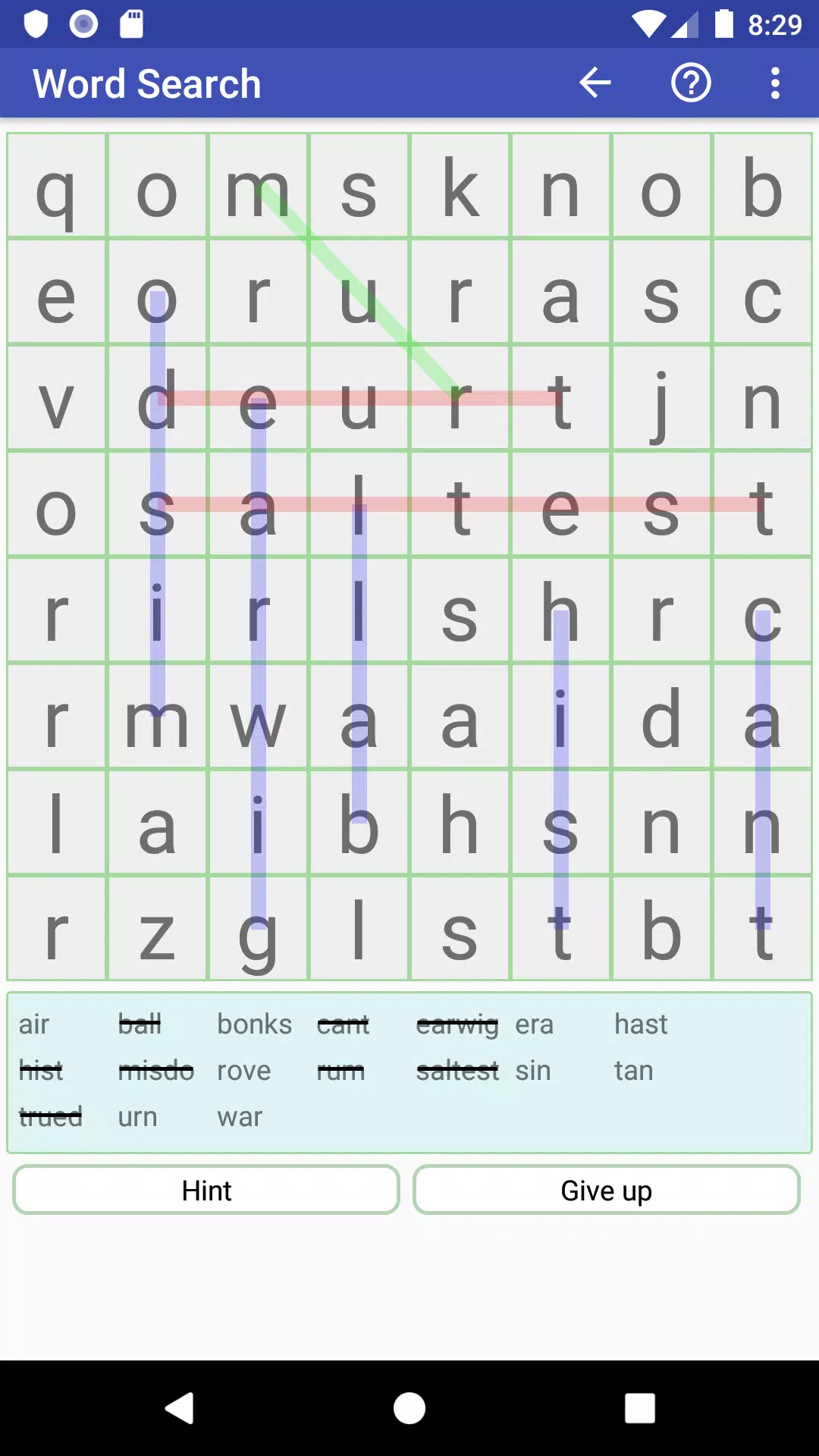 WGC Word Game Collection Capture d'écran 1