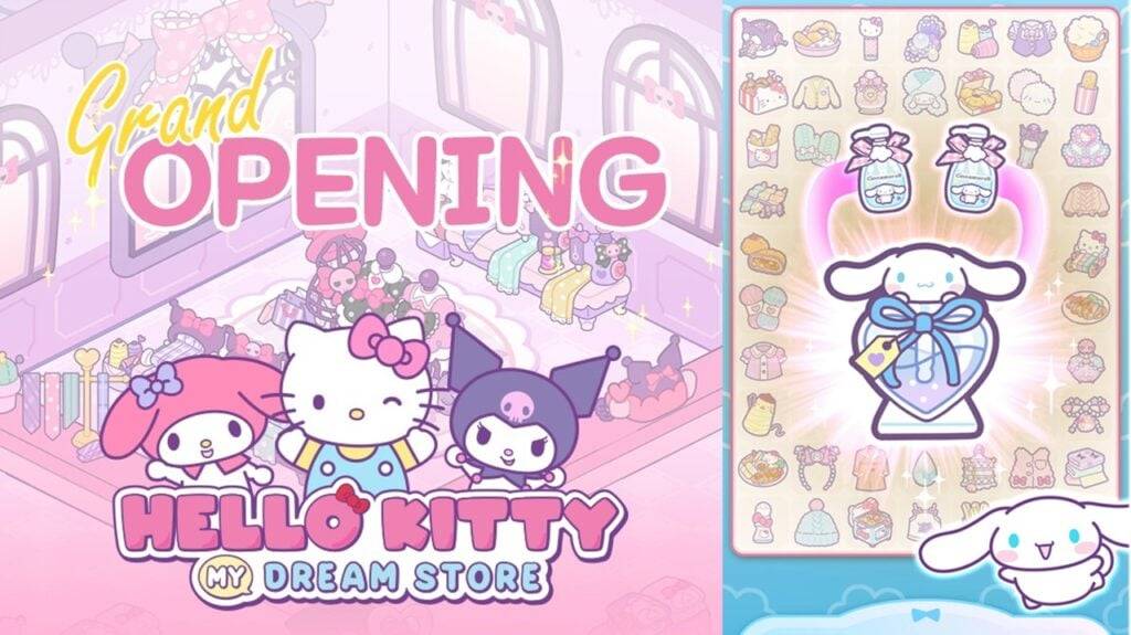 新遊戲在Hello Kitty My Dream Store中與Sanrio角色合併