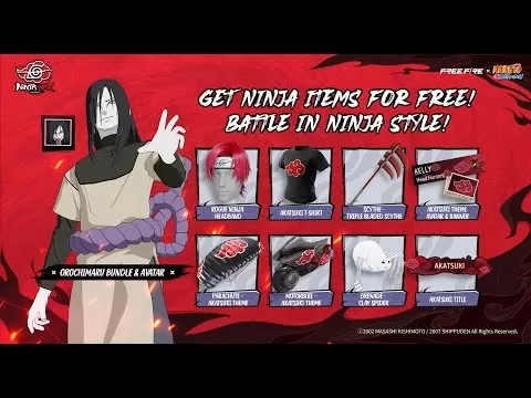 Free Fire Naruto Shippuden Chapter 2 Gameplay Preview