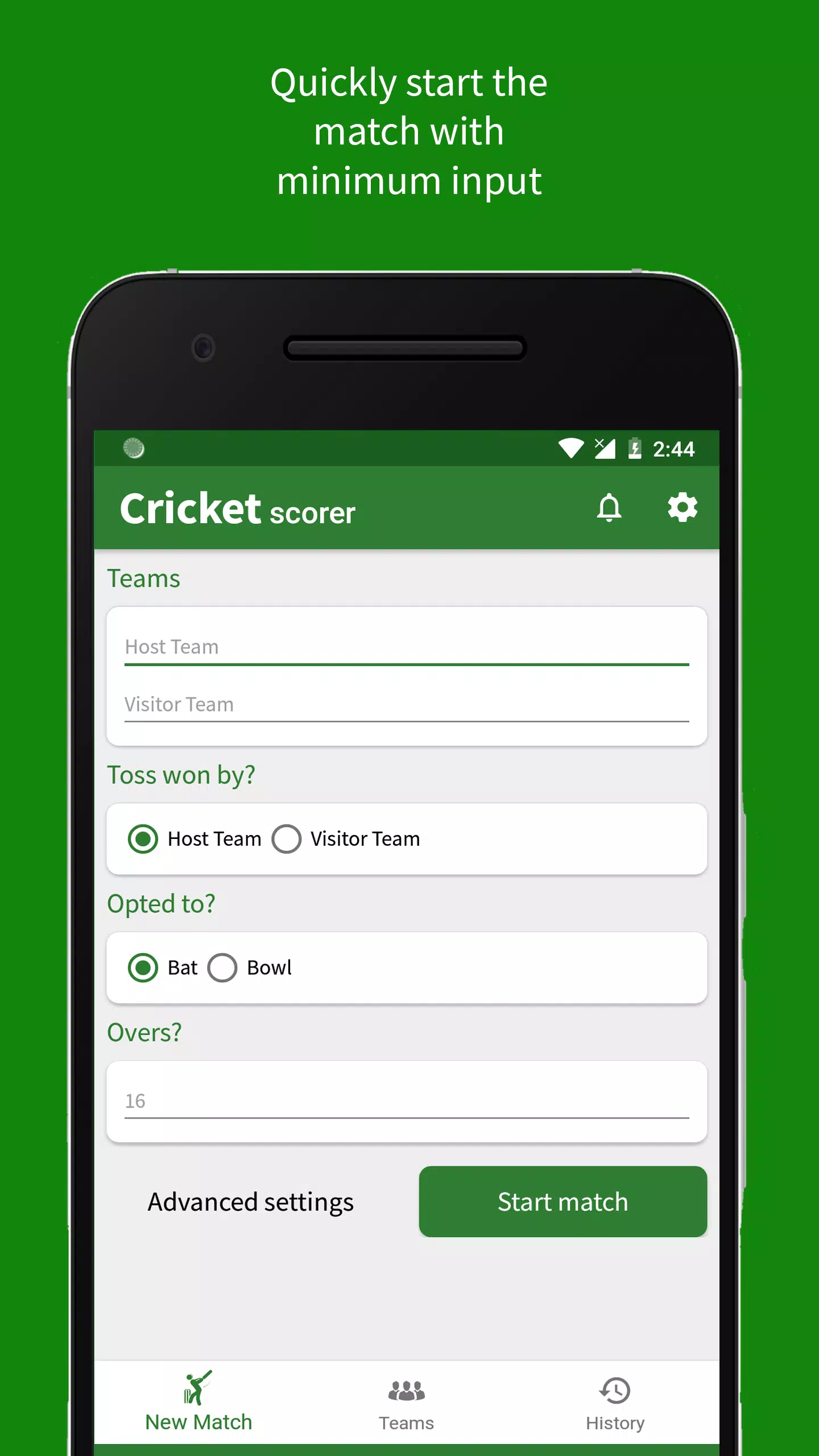 Cricket Scorer Captura de tela 0
