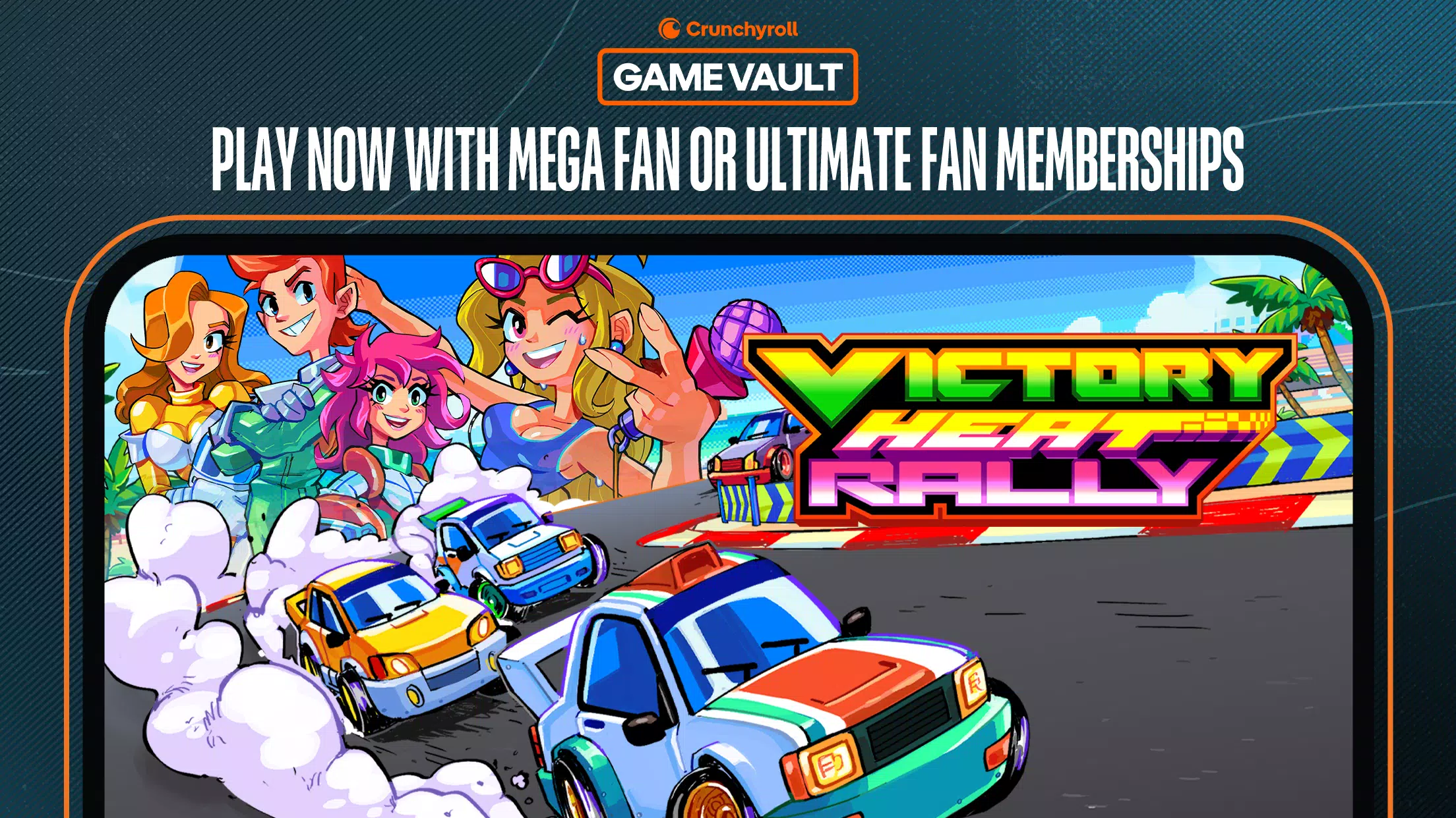 Schermata Crunchyroll Victory Heat Rally 0