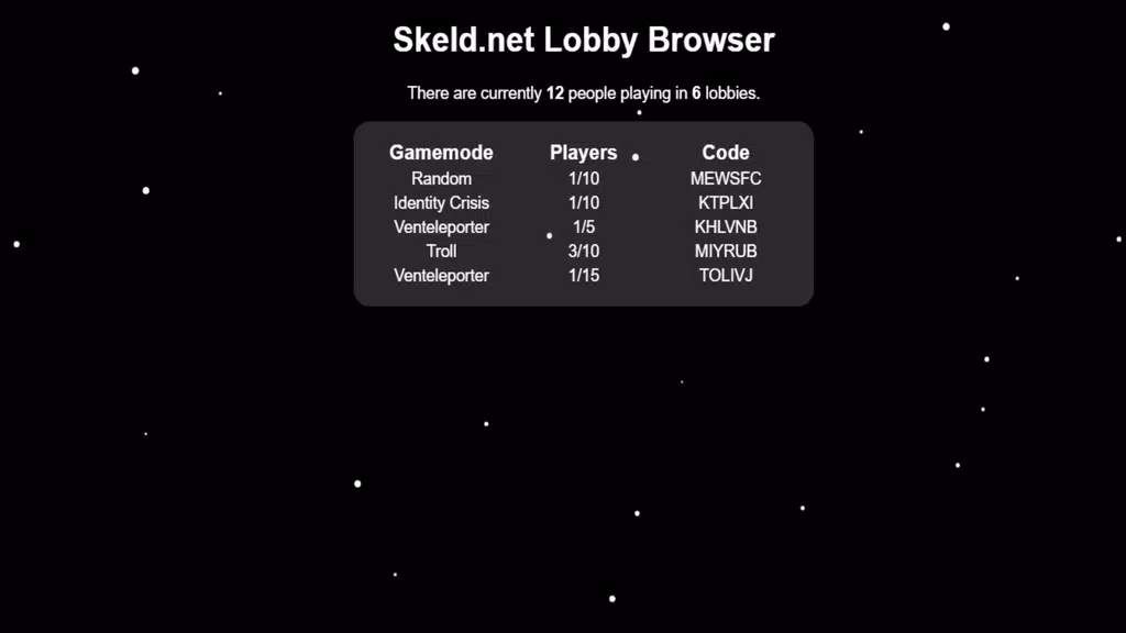 Skeld.net Among Us Mods ဖန်သားပြင်ဓာတ်ပုံ 3