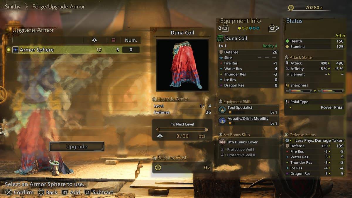 在Monster Hunter Wild中使用装甲球