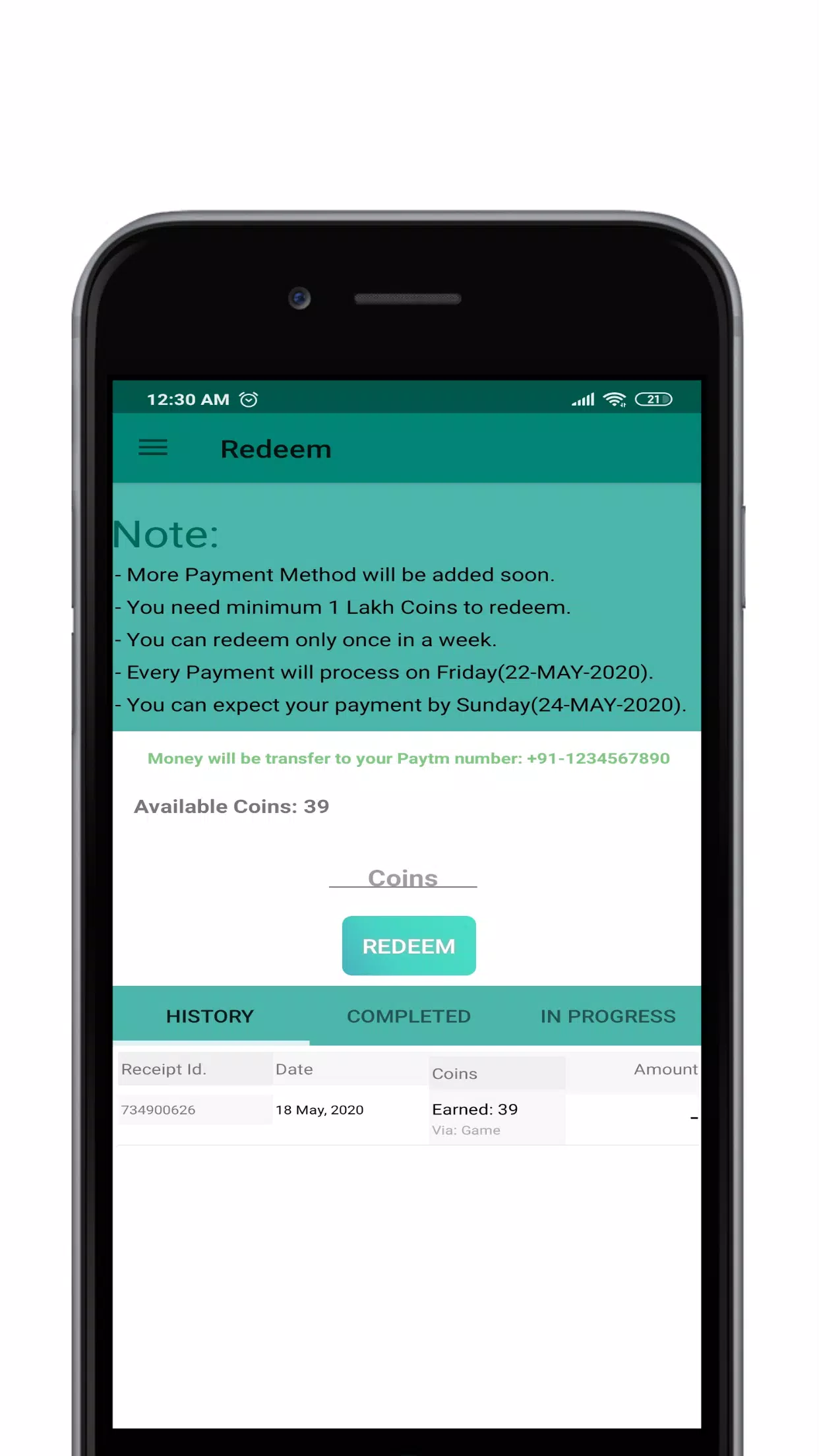 Calculate And Earn Captura de pantalla 1