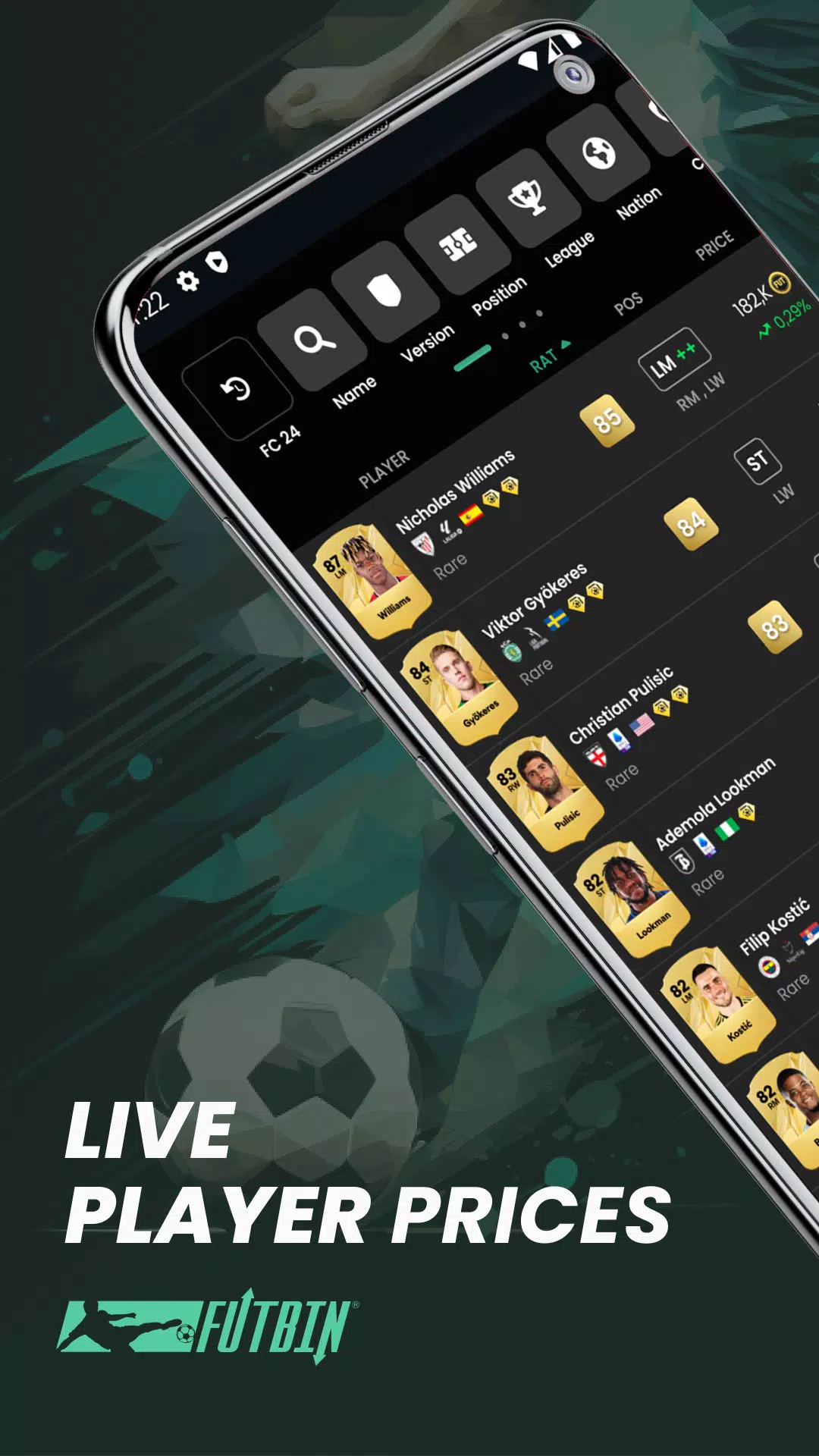 FUTBIN 24 Database & Draft Capture d'écran 0