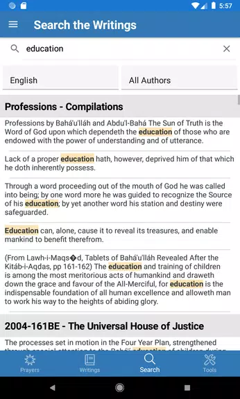 Baha’i Prayers and Writings Capture d'écran 3