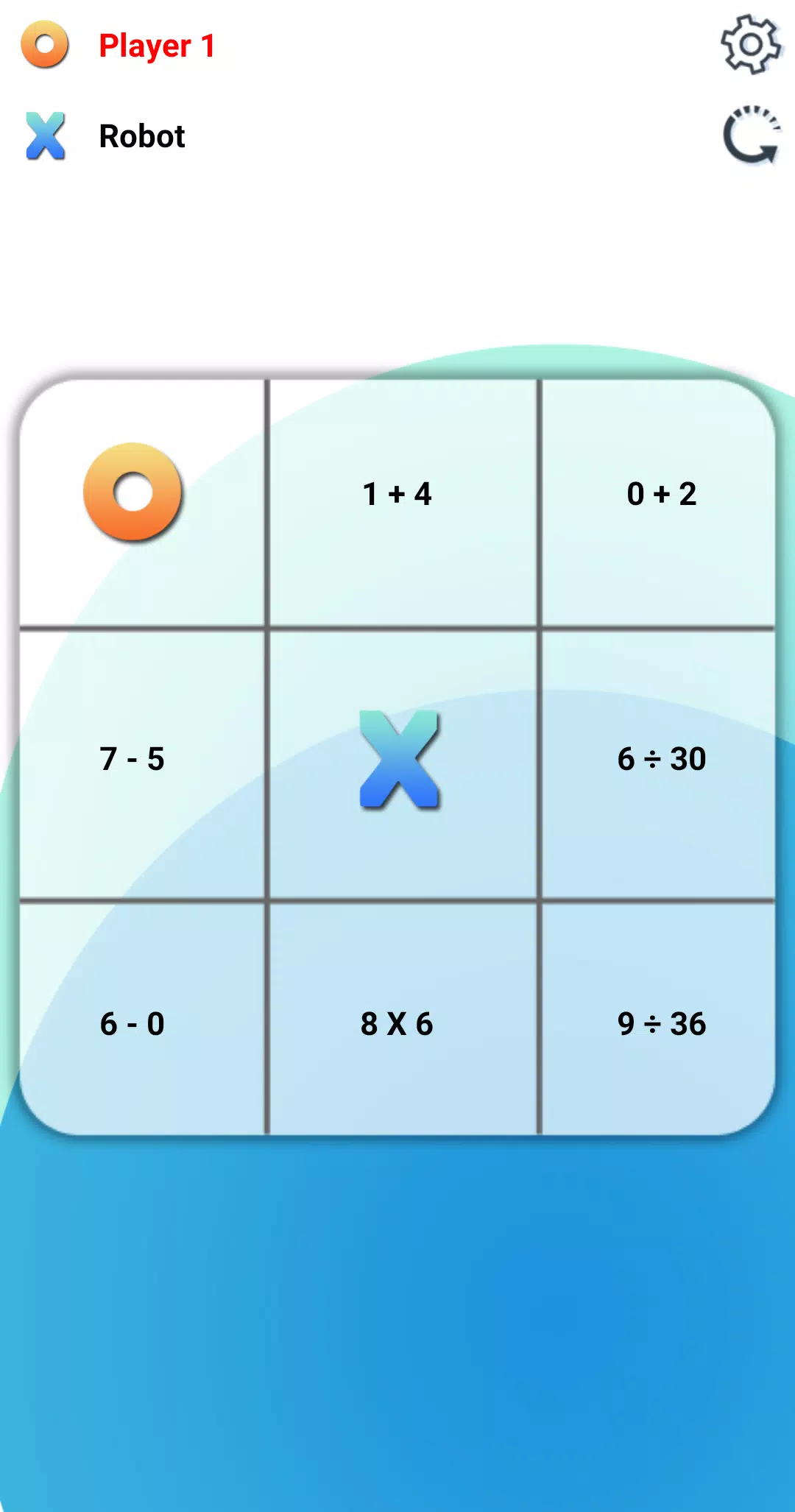 Tic Tac Toe: A Math Game Capture d'écran 1