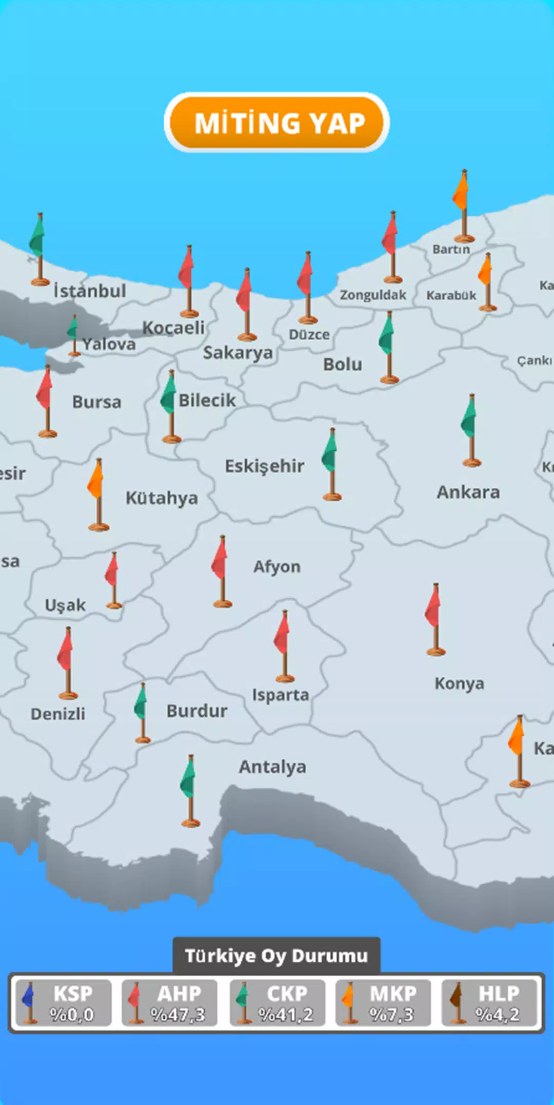Seçim 2024 Oyunu : Belediye ภาพหน้าจอ 3