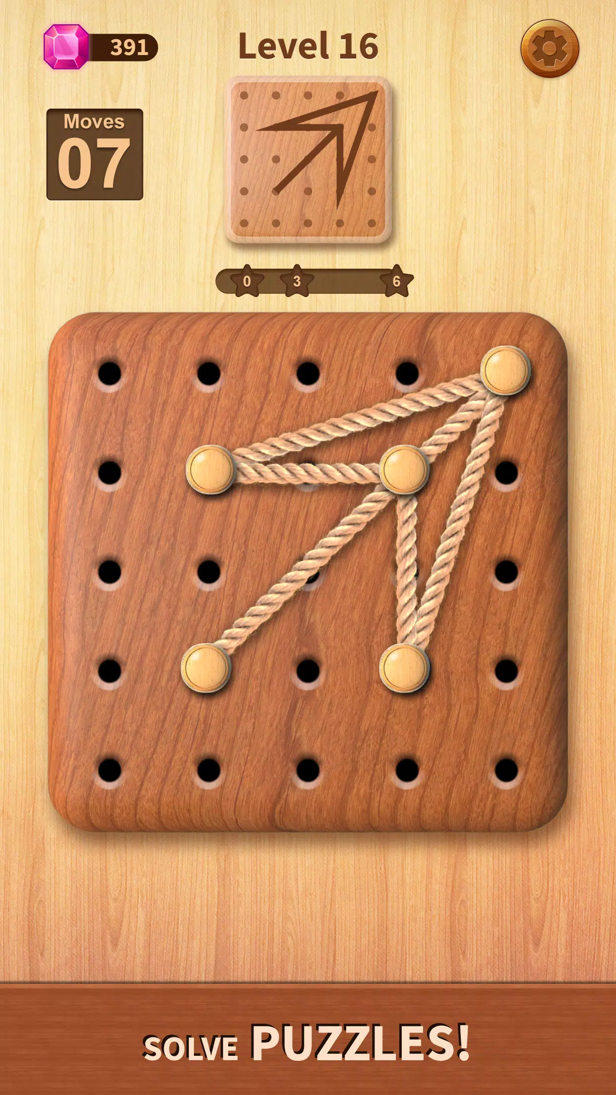 Rope Puzzle: Wooden Rope Games 스크린샷 0