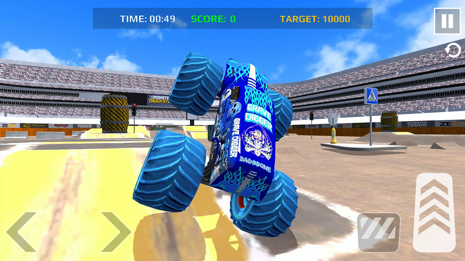 Car Games: Monster Truck Stunt Captura de tela 2