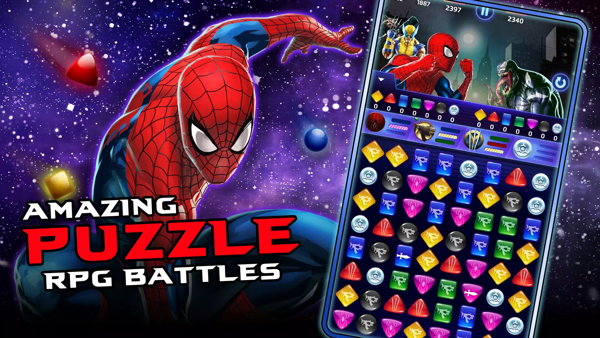 MARVEL Puzzle Quest: Hero RPG Скриншот 0