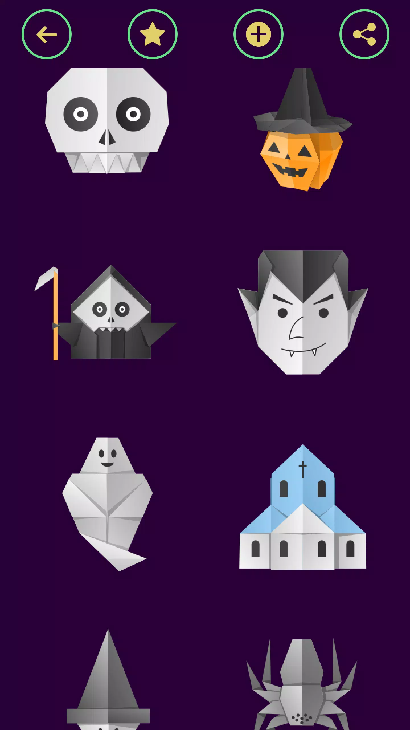 Schermata Origami Halloween 3